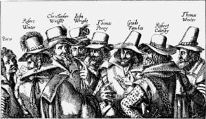 A ancient drawing of the conspiritators